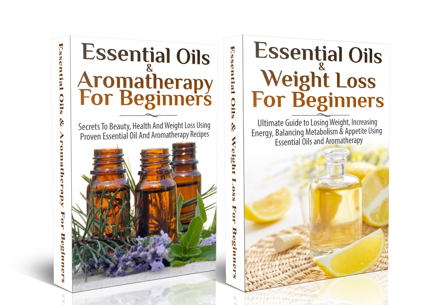 2 Books Set: Essential Oils and Weight Loss for Beginners + Essential Oils and Aromatherapy for Beginners by Lindsey P