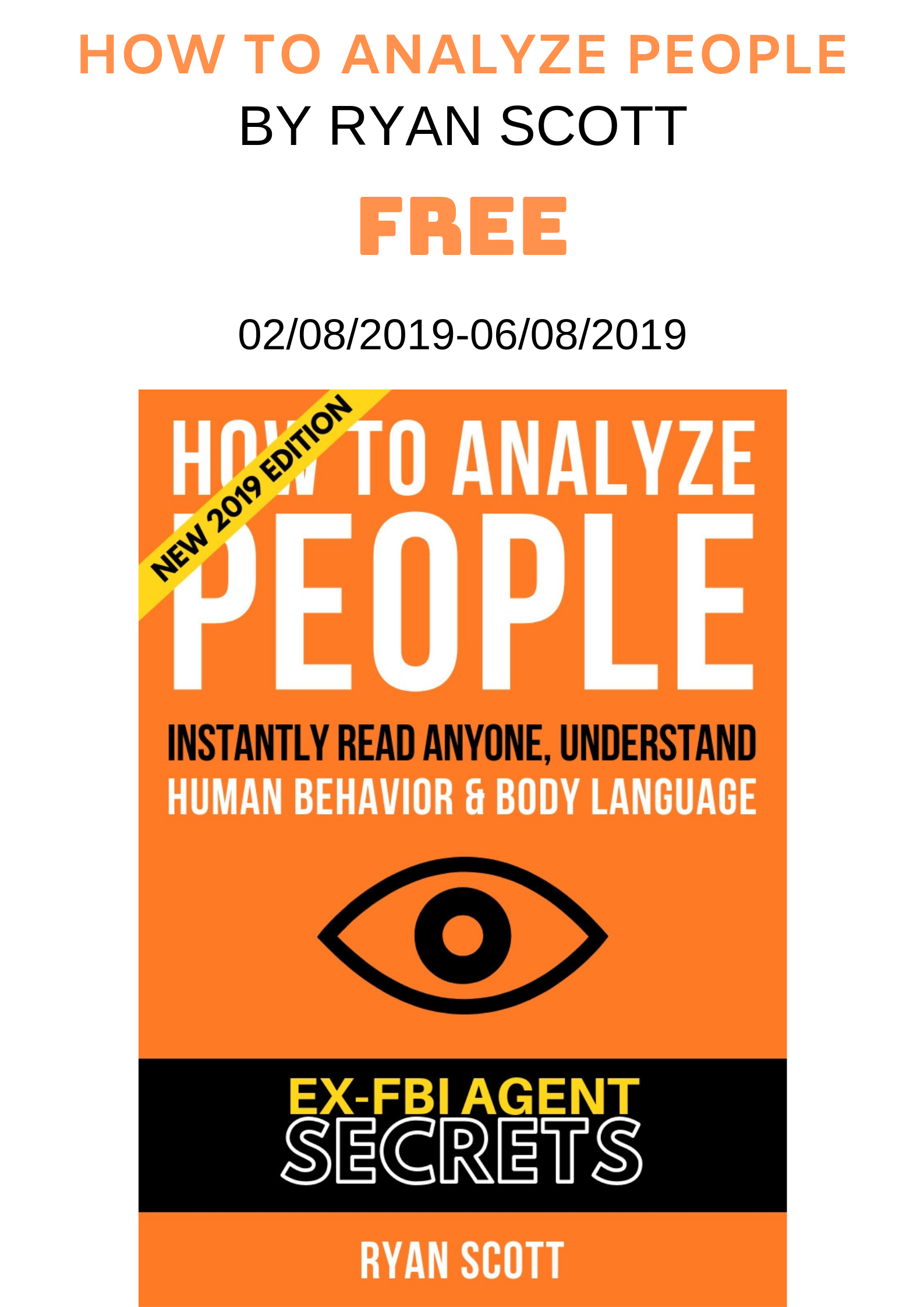 FREE: How To Analyze People by Ryan Scott