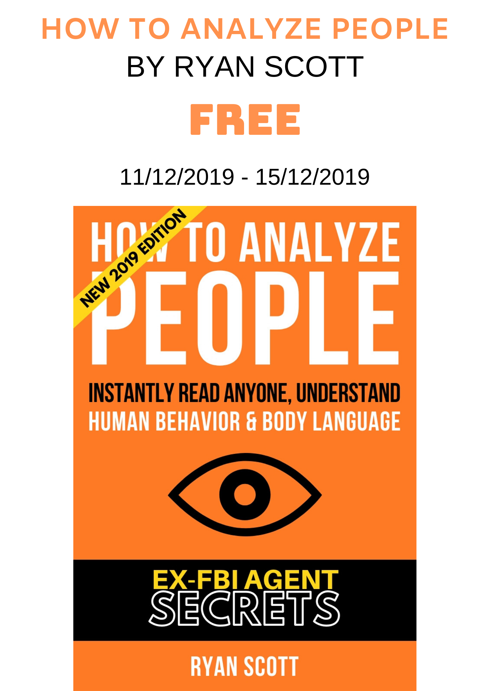 FREE: How To Analyze People by Ryan Scott