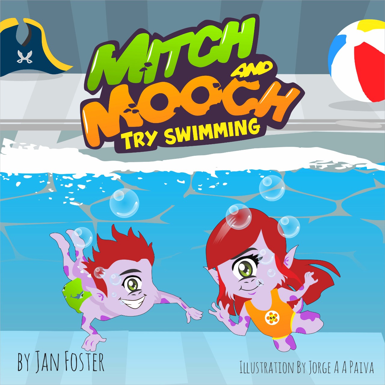 FREE: Mitch and Mooch Try Swimming by Jan Foster