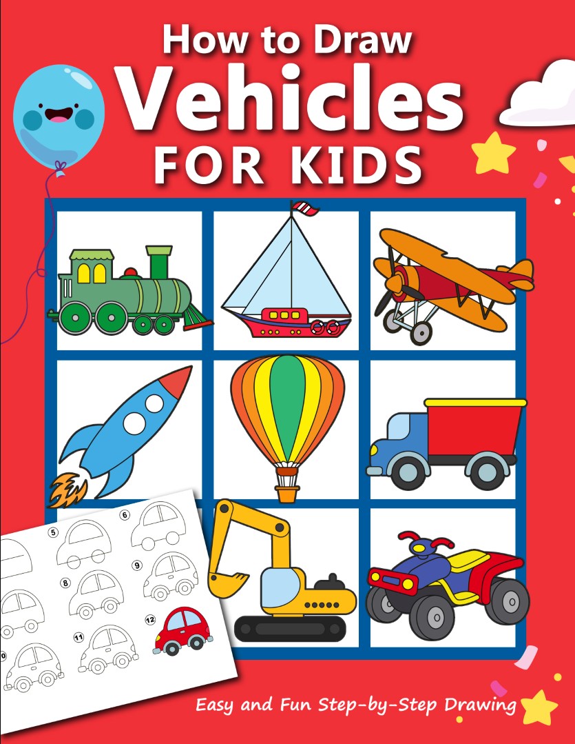 FREE: How to Draw Vehicles for Kids by Anita Rose