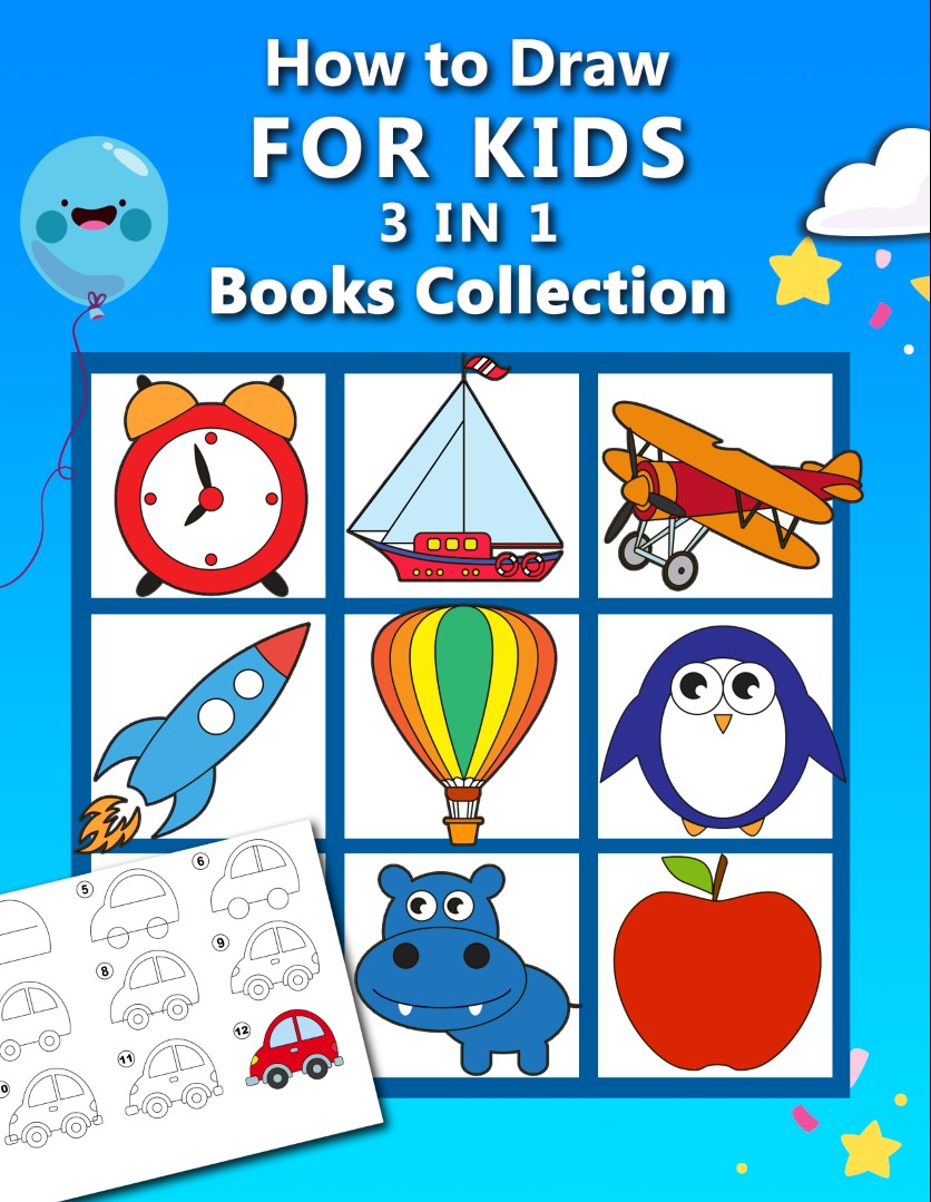 FREE: How to Draw for Kids 3 in 1 Drawing Books COLLECTION by Anita Rose