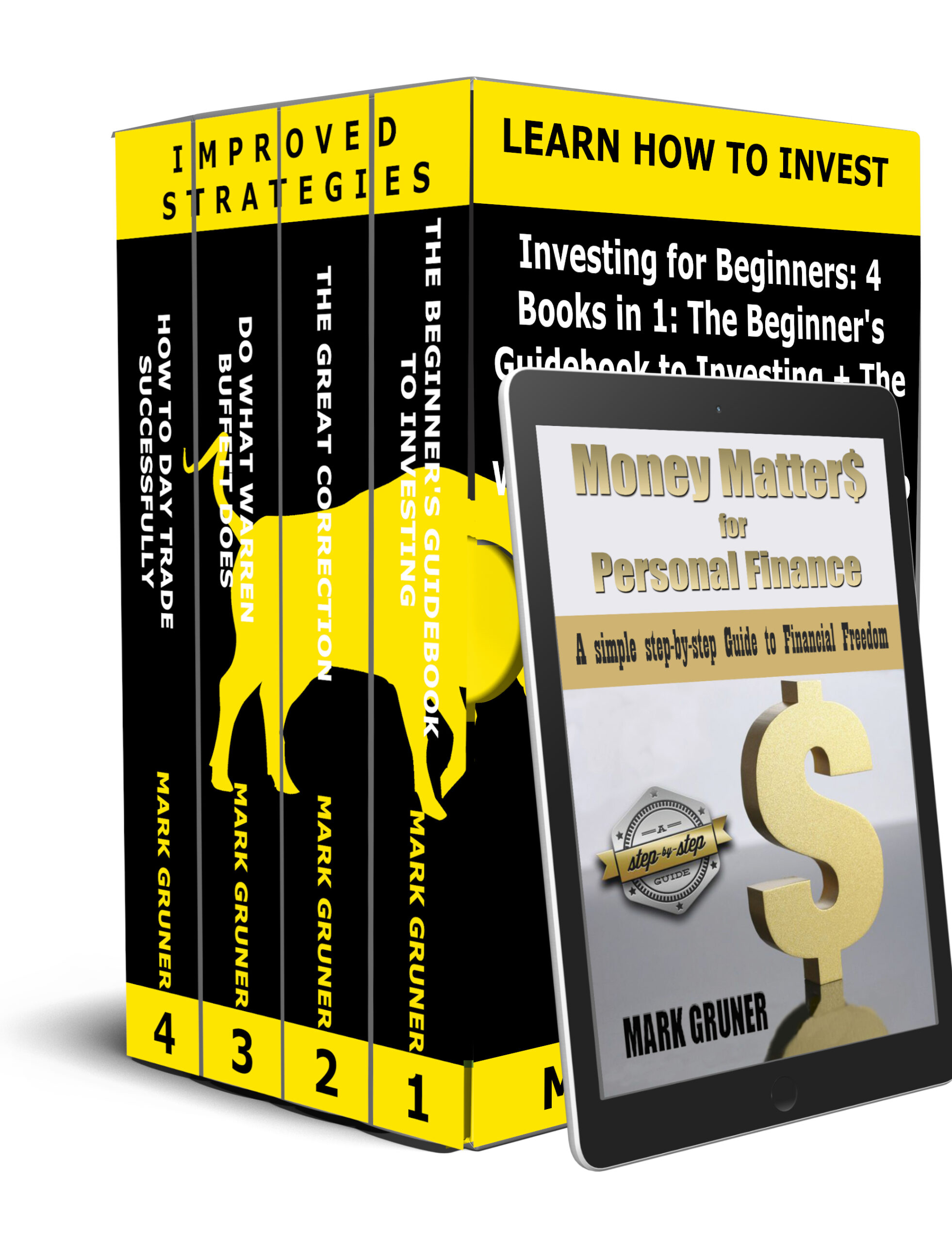 FREE: Investing for Beginners: 4 Books in 1: Plus Money Matters for Personal Finance by Mark Gruner