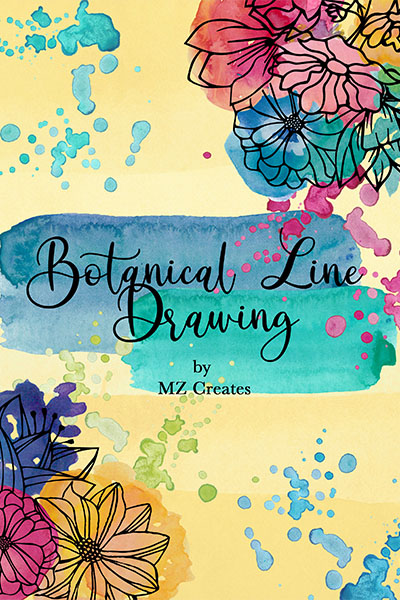 FREE: Botanical Line Drawing : A Step By Step Book for Beginners: Learn how to draw botanical elements to use in card making, bullet journaling, planning and more! by Mahe Zehra